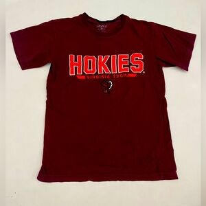 Size small Virginia Tech Hokies maroon and orange t shirt